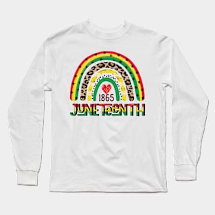 Juneteenth Free Ish Since 1865 Rainbow Juneteenth Long Sleeve T-Shirt